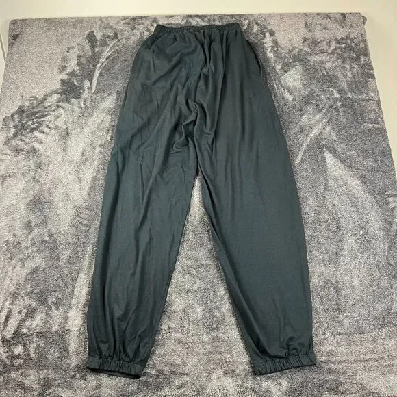 Vtg 80's Nike Sweatpants Tapered Leg Pockets Black Men's L Drawstring - Picture 10 of 13